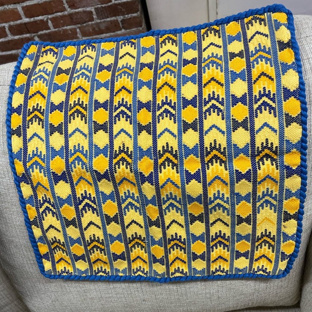 New! Handwoven artisan pillowcase